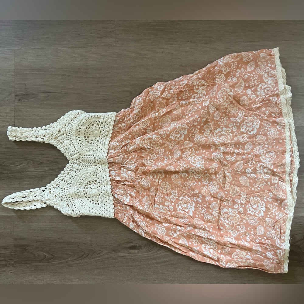 Crochet Top Floral Dress